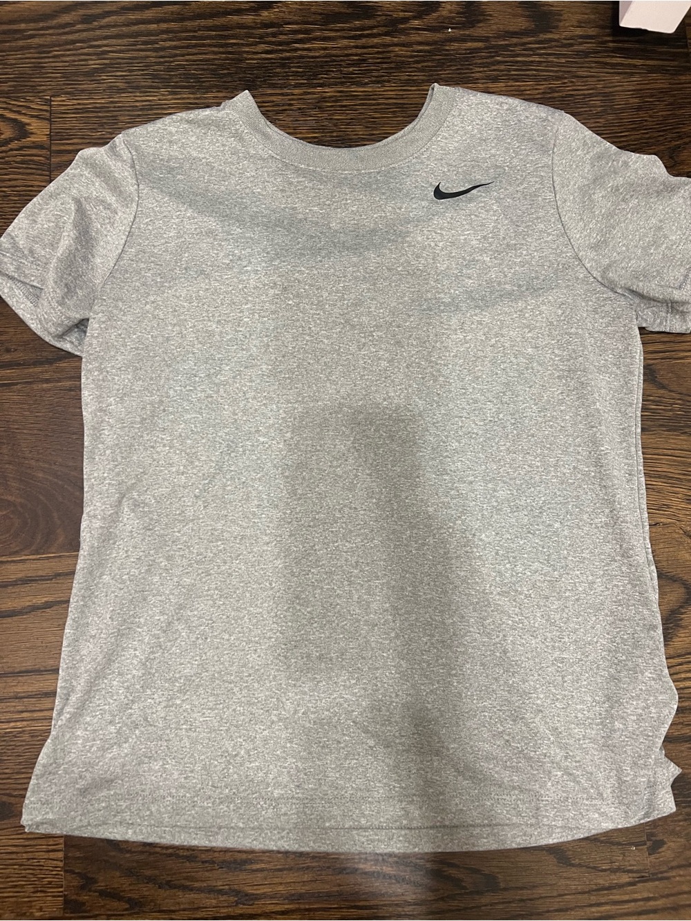 Nike Light Heather Gray Short Sleeve Athletic Tee